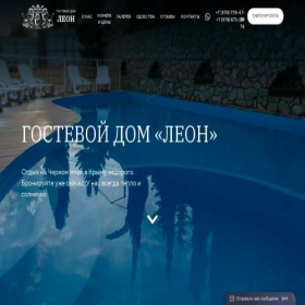 Скриншот главной страницы сайта more-leon.ru