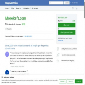 Скриншот главной страницы сайта morerefs.com