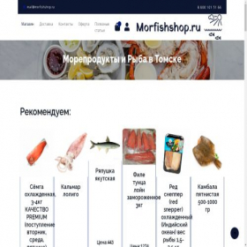 Скриншот главной страницы сайта morfishshop.ru