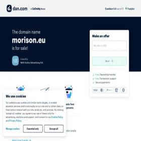 Скриншот главной страницы сайта morison.eu