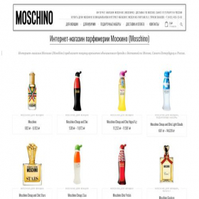 Скриншот главной страницы сайта moschino-parfum.ru