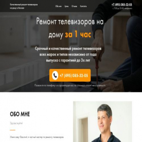 Скриншот главной страницы сайта moscow-master-tv.ru