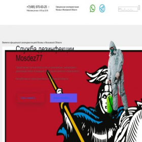 Скриншот главной страницы сайта mosdez77.ru