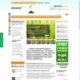 Скриншот главной страницы сайта mosgrunt.ru