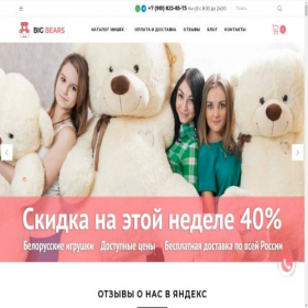 Скриншот главной страницы сайта moskva.big-bears.ru