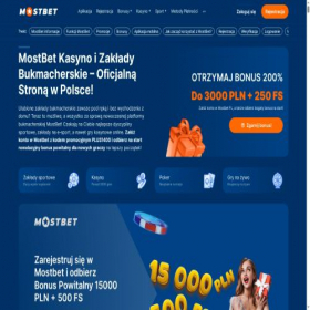 Скриншот главной страницы сайта mostbets-polska.com