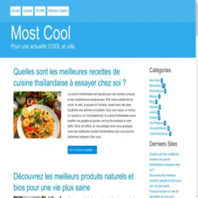 Скриншот главной страницы сайта mostcool.top
