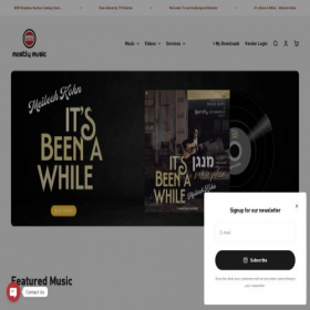 Скриншот главной страницы сайта mostlymusic.com