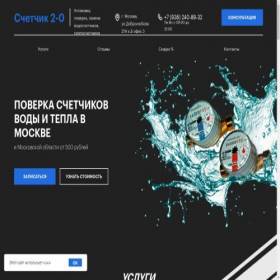 Скриншот главной страницы сайта moswatermeter.ru
