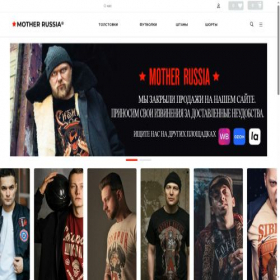 Скриншот главной страницы сайта motherrussia.ru