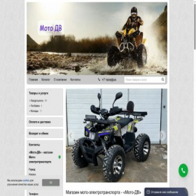 Скриншот главной страницы сайта moto-dv.ru