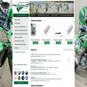 Скриншот главной страницы сайта moto-falcon.ru