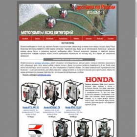 Скриншот главной страницы сайта moto-pump.ru