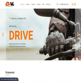 Скриншот главной страницы сайта motodrive.su