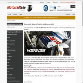 Скриншот главной страницы сайта motorradteile-service.de