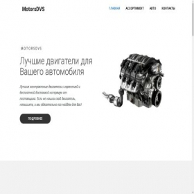 Скриншот главной страницы сайта motorsdvs.ru