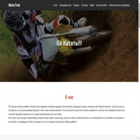 Скриншот главной страницы сайта mototrek.online