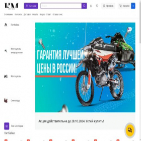 Скриншот главной страницы сайта motowizard.ru