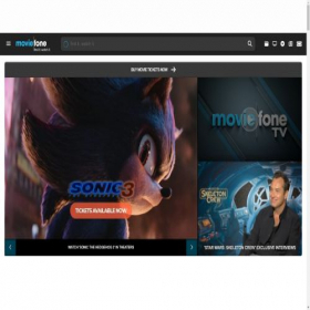 Скриншот главной страницы сайта moviefone.com