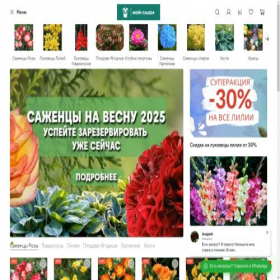 Скриншот главной страницы сайта moy-sad24.ru