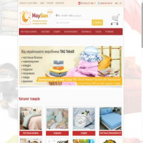 Скриншот главной страницы сайта moyson.com.ua
