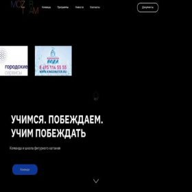 Скриншот главной страницы сайта mozerteam.ru