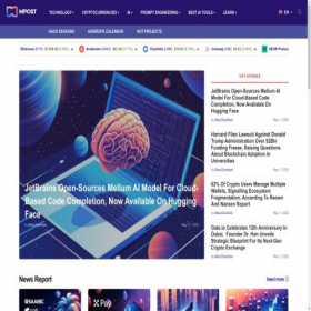 Скриншот главной страницы сайта mpost.io