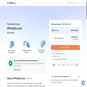 Скриншот главной страницы сайта mpublish.com