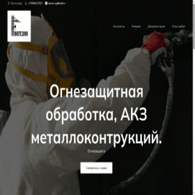 Скриншот главной страницы сайта mpzm.ru