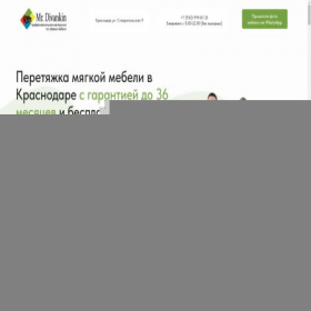 Скриншот главной страницы сайта mrdivankin.ru
