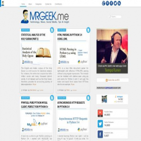 Скриншот главной страницы сайта mrgeek.me