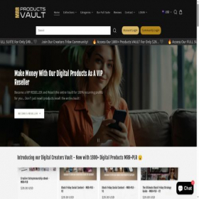 Скриншот главной страницы сайта mrrproductsvault.com