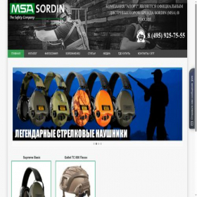 Скриншот главной страницы сайта msa-sordin.ru