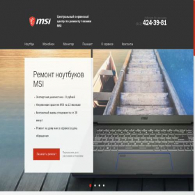 Скриншот главной страницы сайта msi-spbpro.com