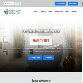 Скриншот главной страницы сайта msk.bath-restore.ru