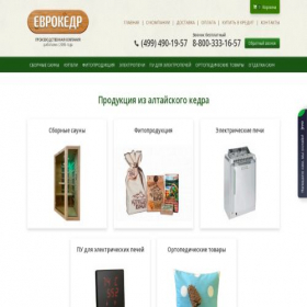 Скриншот главной страницы сайта msk.eurokedr.ru
