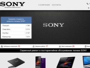 Скриншот главной страницы сайта msk.sonyrepair.ru