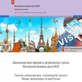 Скриншот главной страницы сайта mskviza.com