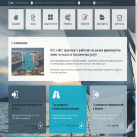 Скриншот главной страницы сайта mss-transport.ru