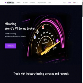 Скриншот главной страницы сайта mtrading.com