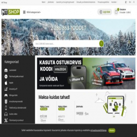 Скриншот главной страницы сайта mts.ee