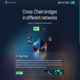 Скриншот главной страницы сайта multi-crosschain.com