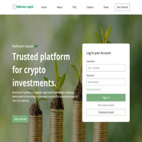 Скриншот главной страницы сайта multicoin-capital.com