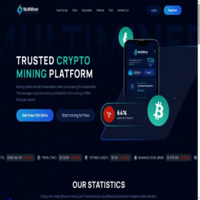 Скриншот главной страницы сайта multiminer.net