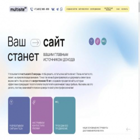 Скриншот главной страницы сайта multisite.pro