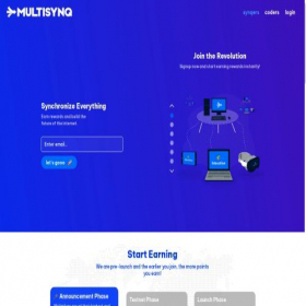 Скриншот главной страницы сайта multisynq.io