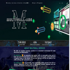 Скриншот главной страницы сайта multiwall-ads.shop