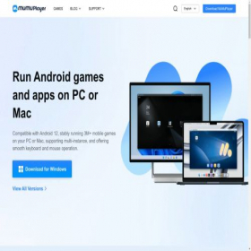 Скриншот главной страницы сайта mumuplayer.com