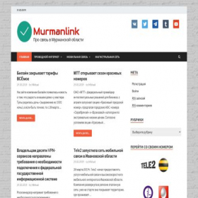 Скриншот главной страницы сайта murmanlink.ru