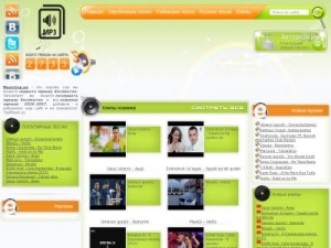 Скриншот главной страницы сайта musictop.uz